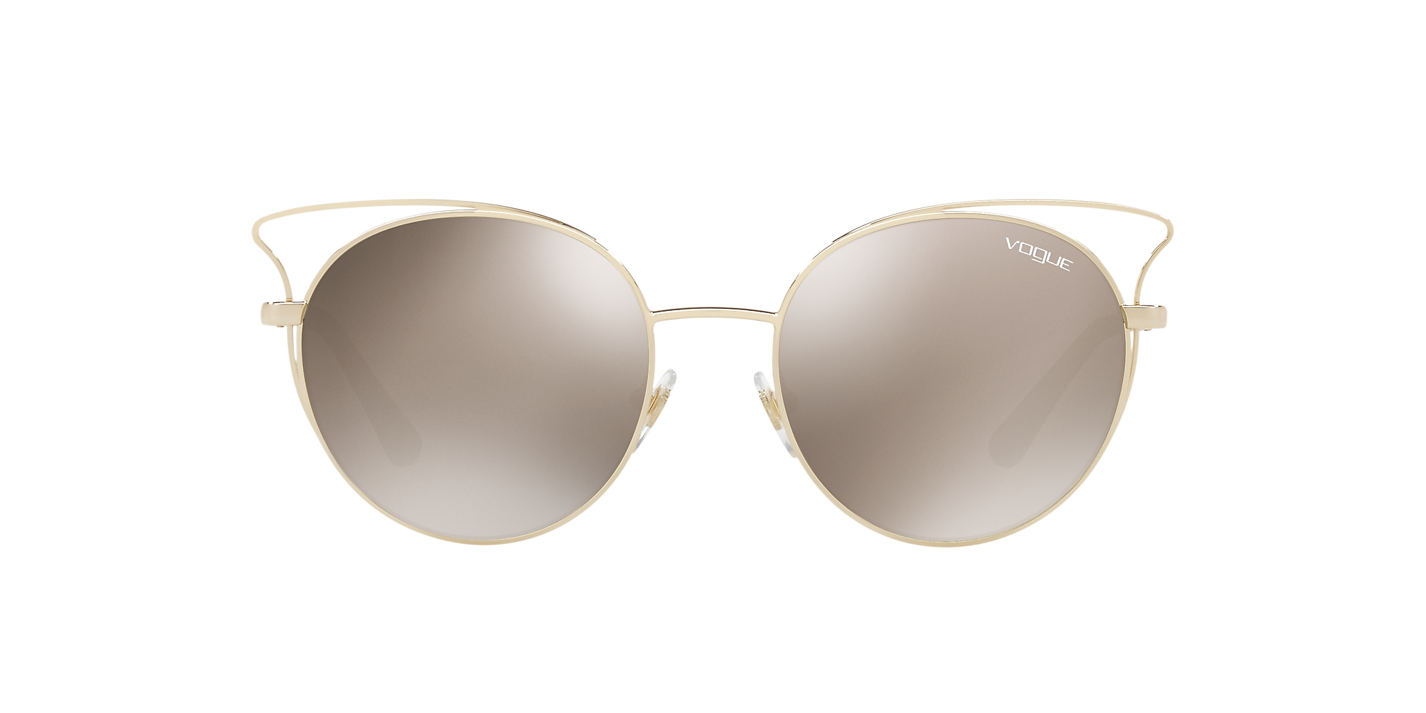 人気no 1 Women S Vo40 Eyewear アクセサリー サングラス アイウェア レディース ヴォーグ Oval Gold Brown Eyeglasses 51 Brown