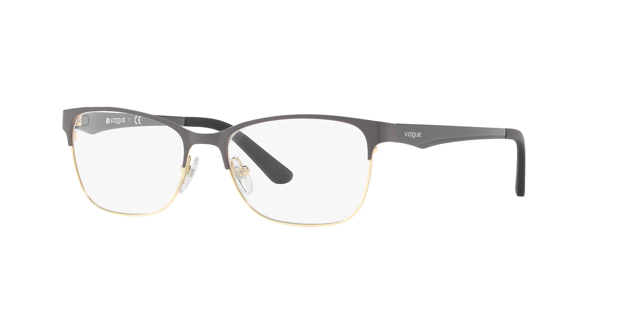 Eyeglasses VO3940 - Dark Grey/gold - Demo Lens - Metal | Vogue United ...