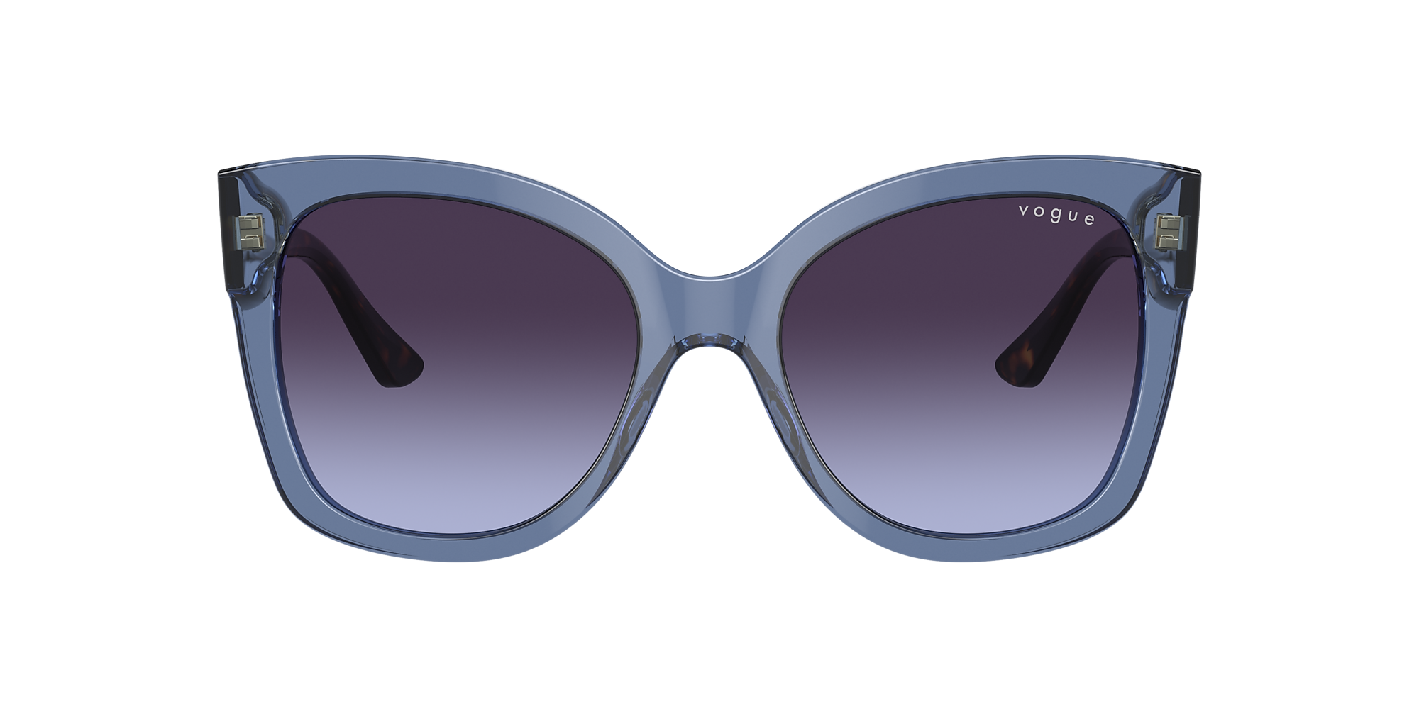 Sunglasses Vo5338s Blue Transparent Violet Gradient Grey Acetate Vogue Russia