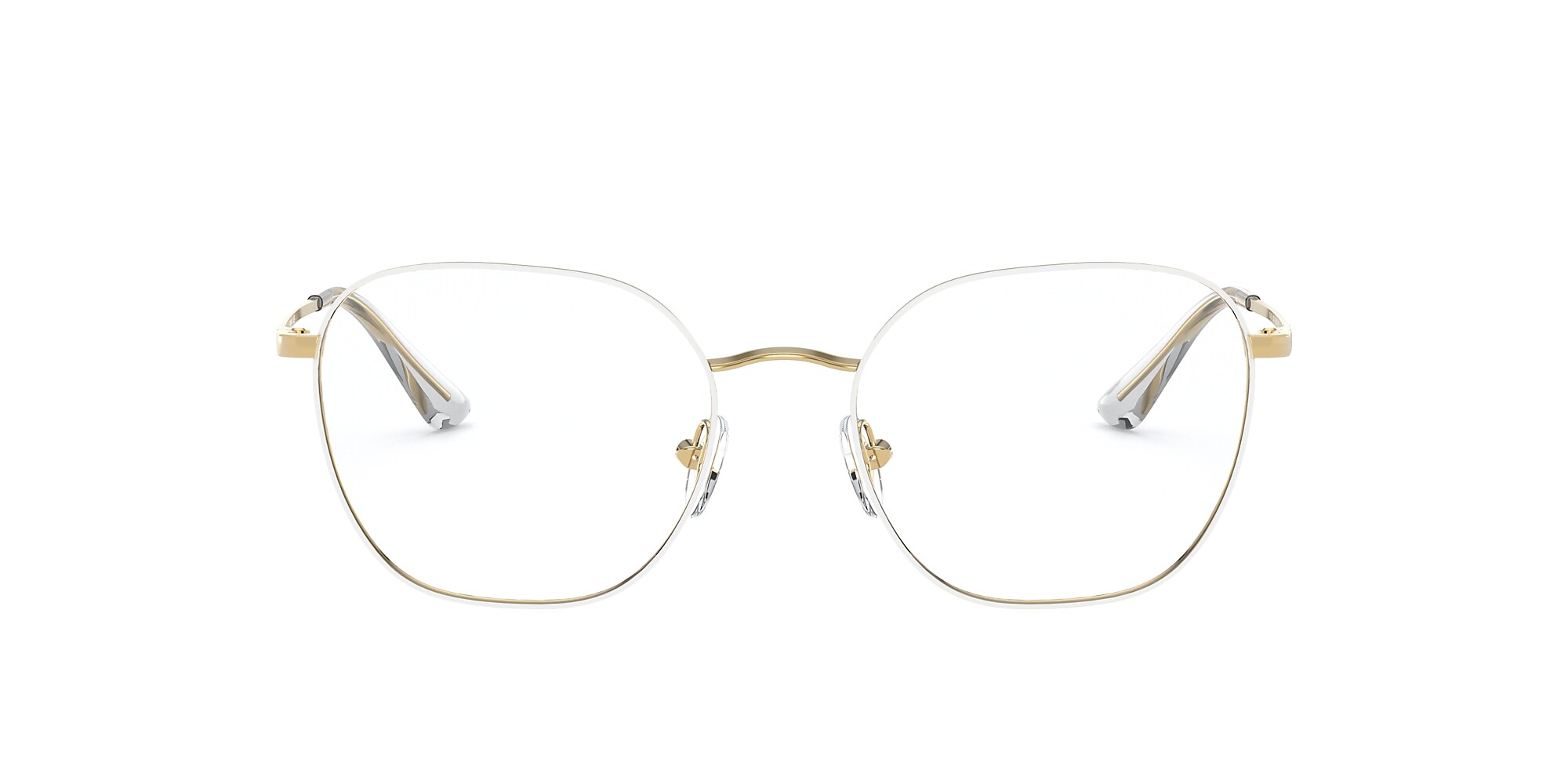 Eyeglasses VO4178 - White/gold - Demo Lens - Metal | Vogue United States