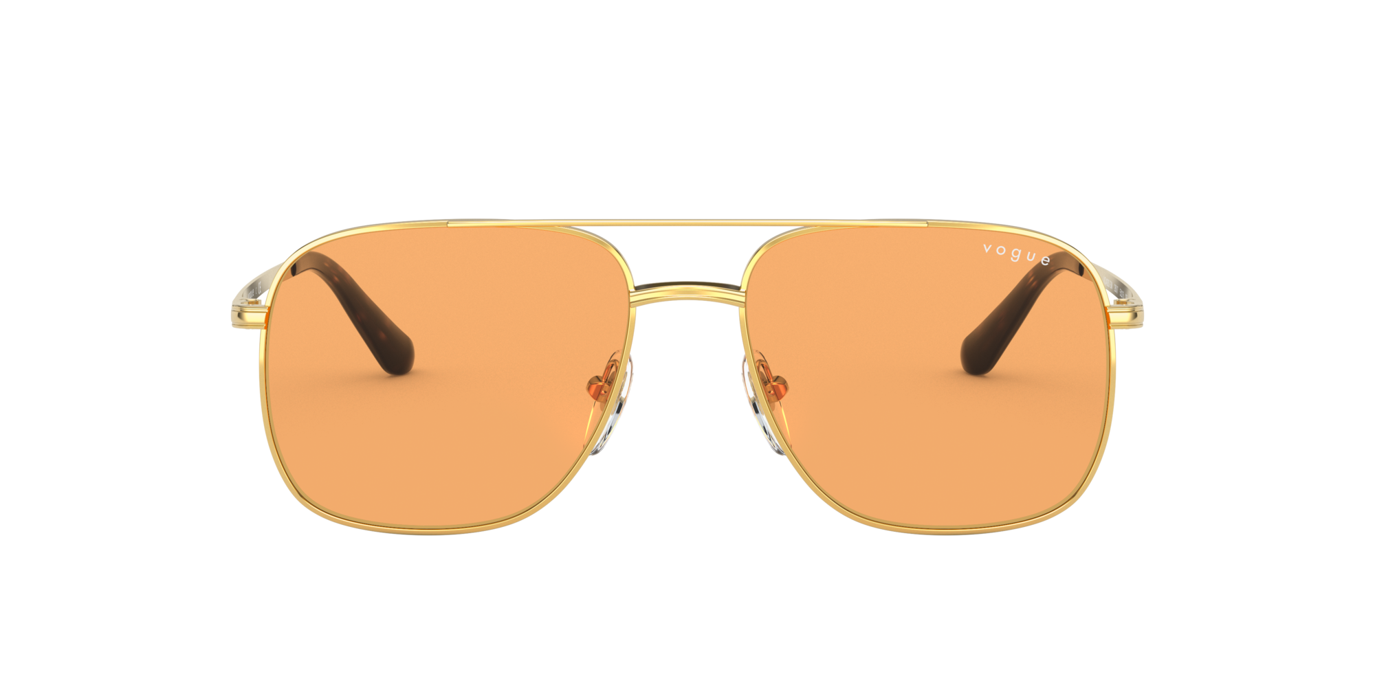 orange aviator glasses