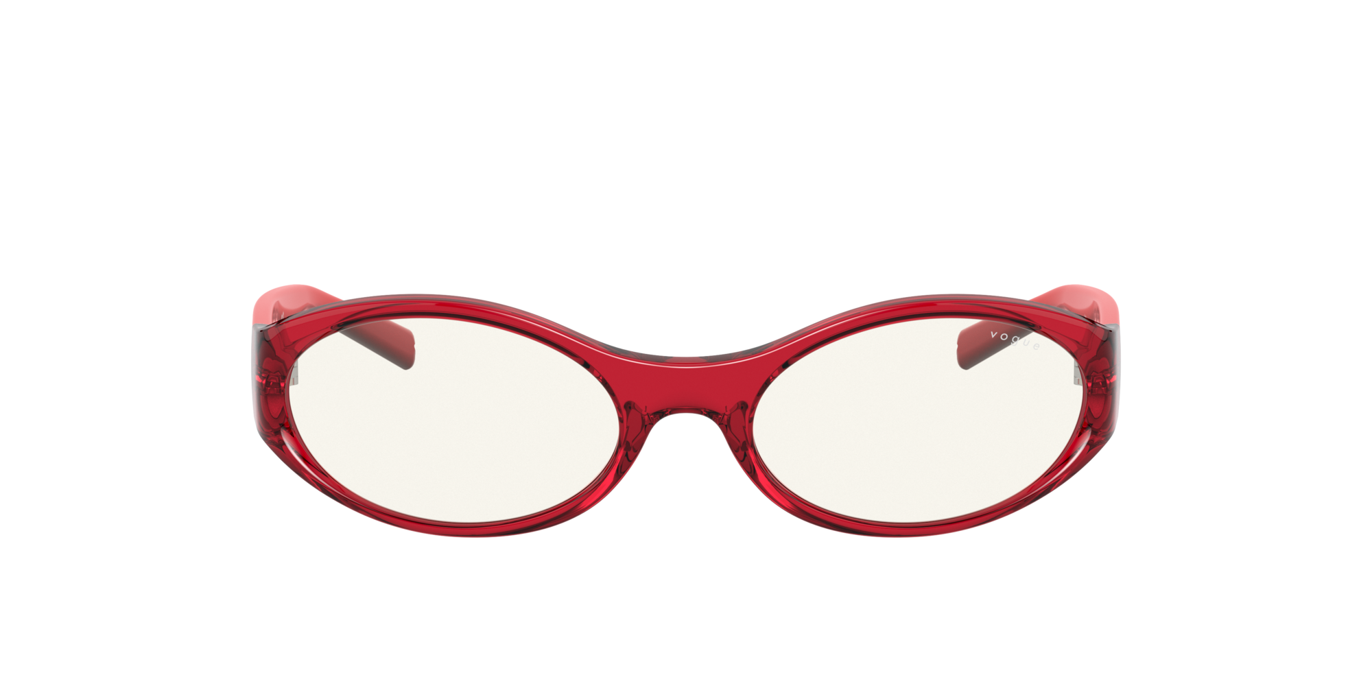 red clear sunglasses