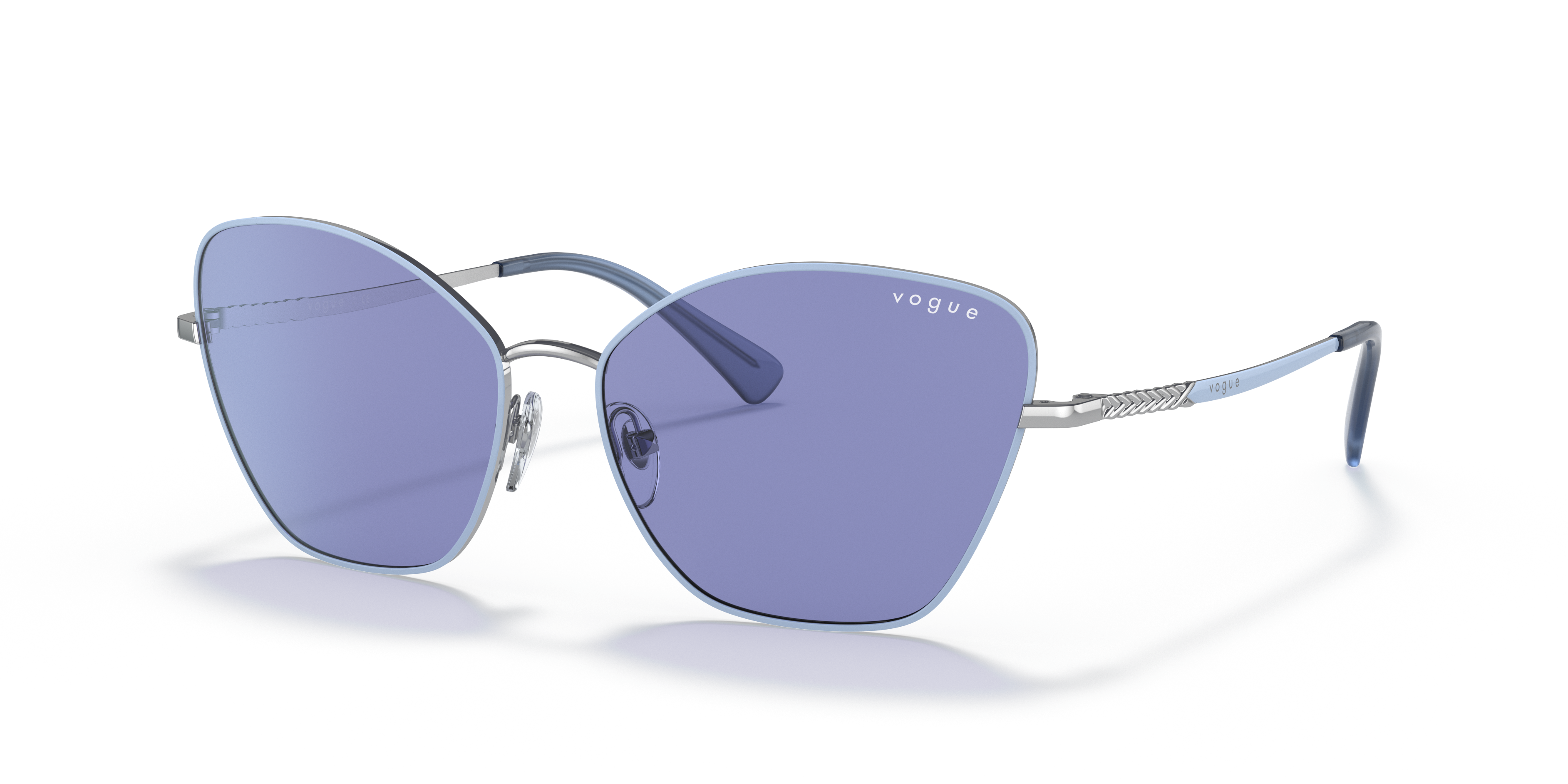 Occhiali da sole - Viola/argento - Viola - Metallo | Vogue Italy
